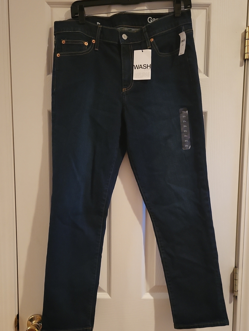 Gap 1969 Dark Wash Denim Jeans Size 31 Short/31.5 Wash Story